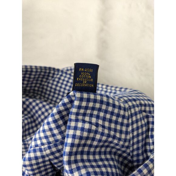 Polo Ralph Lauren Men's Blue Check Long Sleeve Shirt Size 2XLT Two Extra Large T - Picture 8 of 9